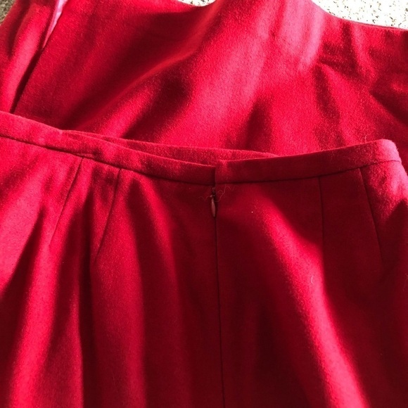 Vintage Sigrid Olsen red midi skirt in size 12 - Picture 2 of 4